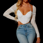 Corset Bustier Blanc - Vignette | Maison du Corset