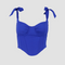corset à bretelles de couleur bleu