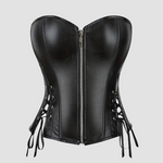 Corset Femme Cuir Noir - Vignette | Maison du Corset