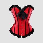 Corset dentelle en satin rouge - Vignette | Maison du Corset