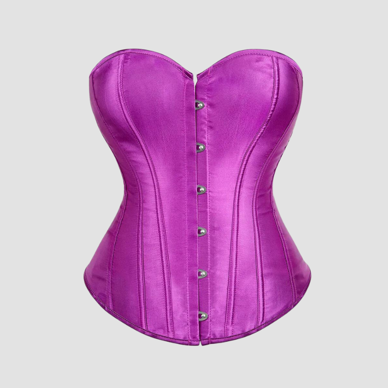 Corset Gothique Satin Corset Bustier Gothique En Satin Noir - Lacets, Baleines, Pour Femme - Lingerie Mariée Ou Soirée Corset Femme Mariage