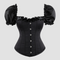 corset noir pour femme style médiéval