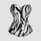 corset de couleur noir et blanc | Maison du Corset