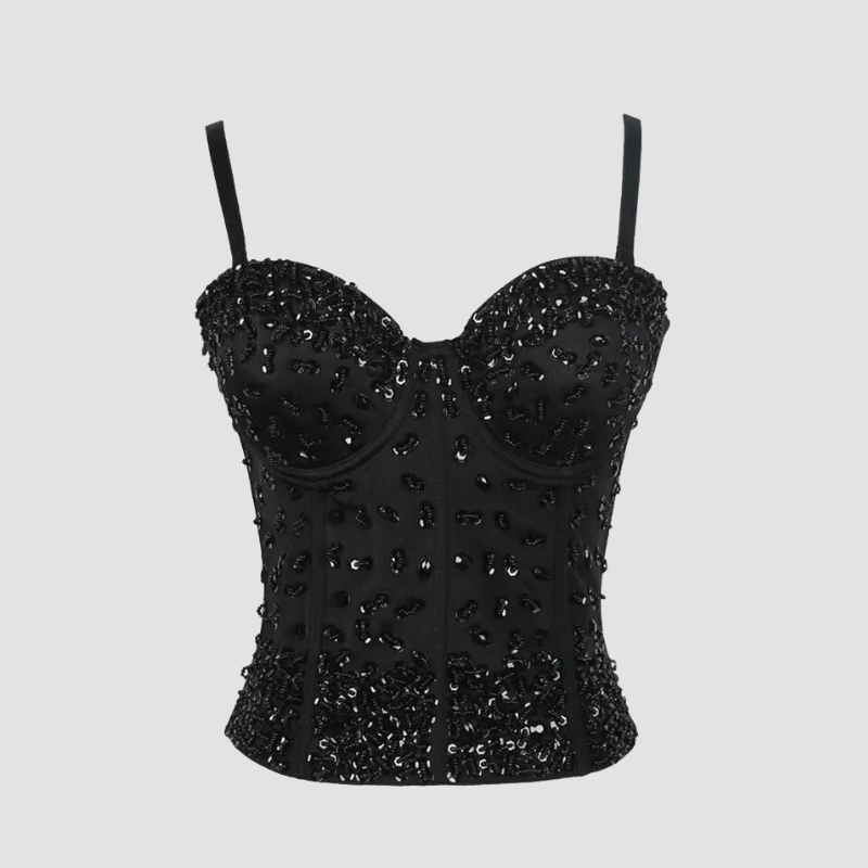 Bustier paillettes femme online