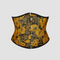 underbust corset noir et jaune
