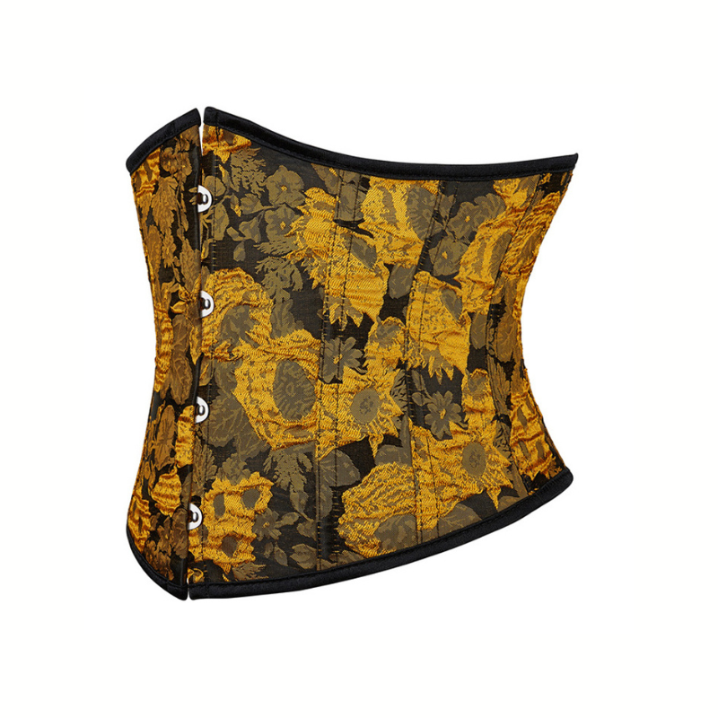 corset underbuste avec motifs à fleur