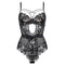 corset noir en dentelle