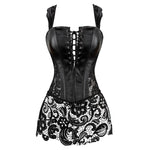 Corset Dentelle Cuir - Vignette | Maison du Corset