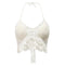 corset bustier blanc en broderie dentelle