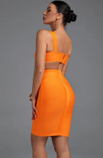 Robe Corset Moderne Orange - Vignette | Maison du Corset
