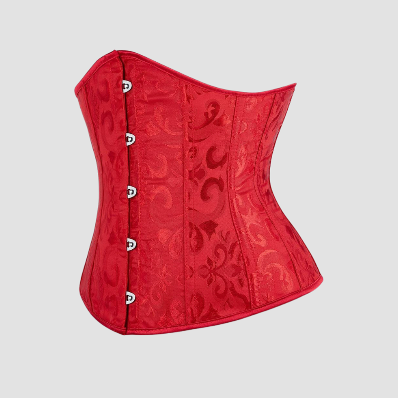underbust corset rouge