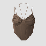 corset de couleur marron