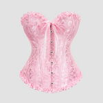un corset de couleur rose