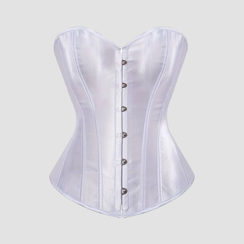Corset Blanc à Paillettes Noires Planet - Taille 12, Occasion Très Bon état
