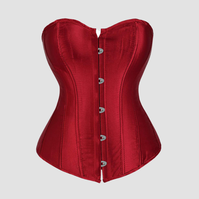 corset pour femme de couleur rouge bordeaux