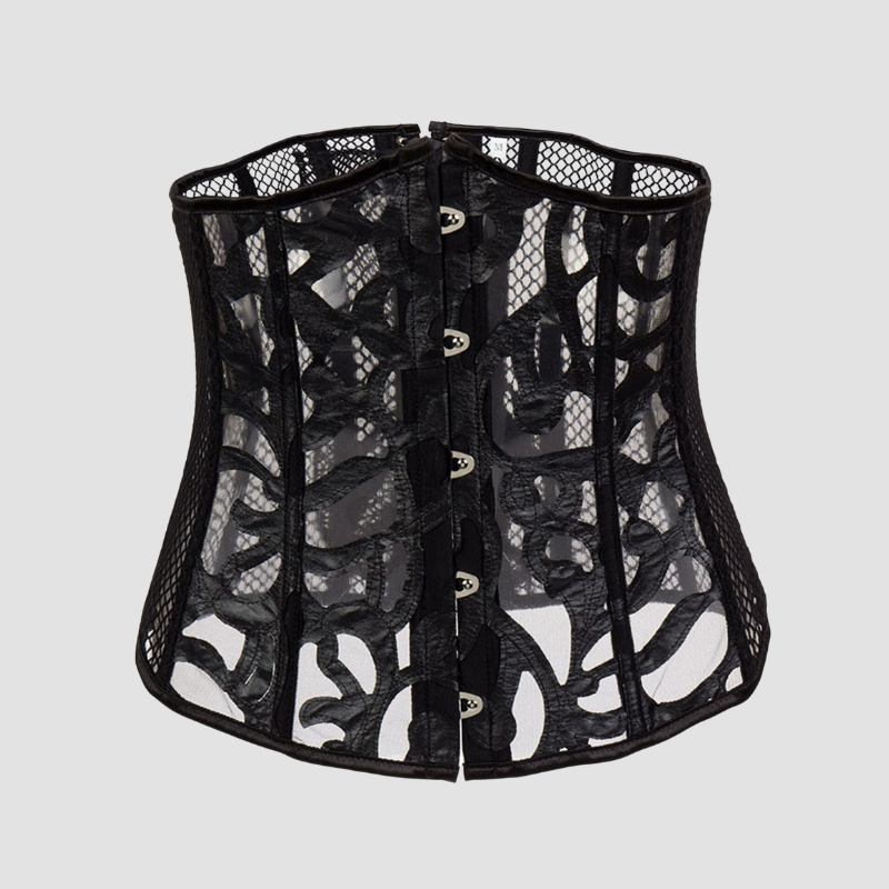 corset femme underbust noir avec dentelle