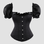 corset noir pour femme style médiéval