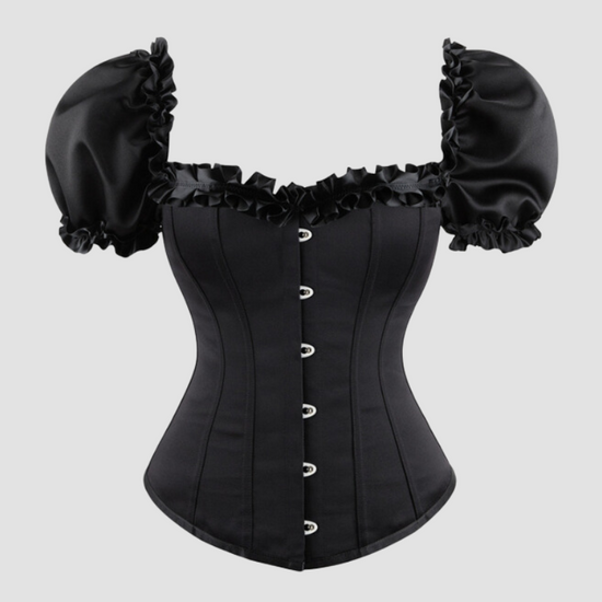 corset noir pour femme style médiéval