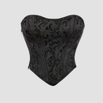 corset à lacet de couleur noir