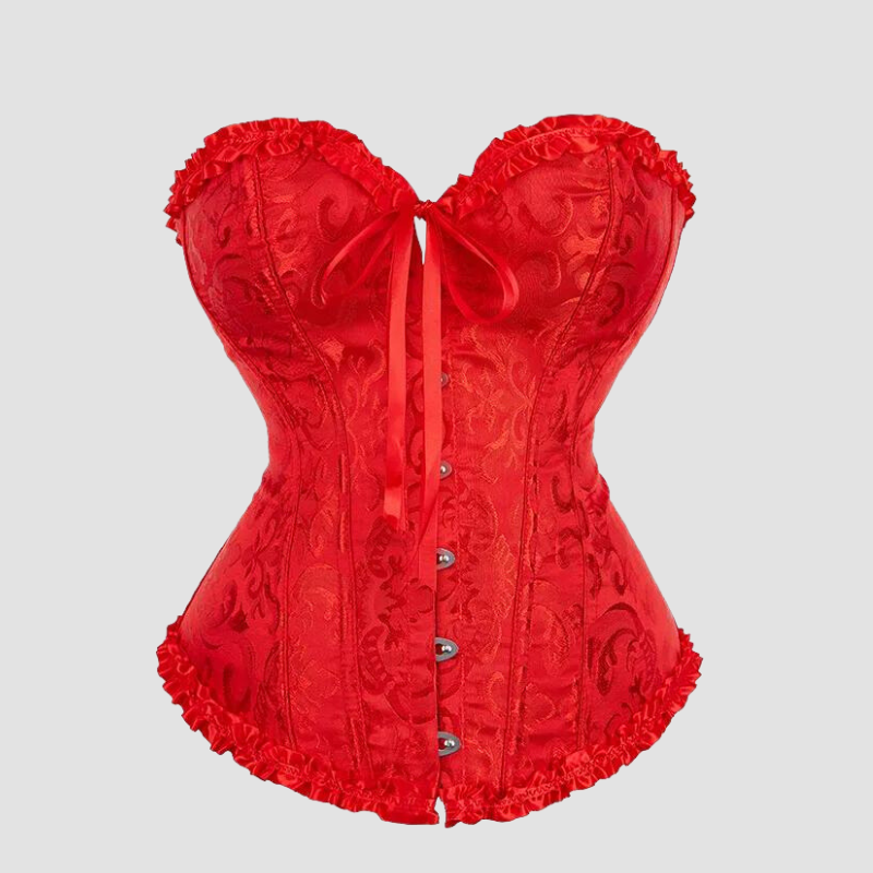 corset de couleur rouge pour femme