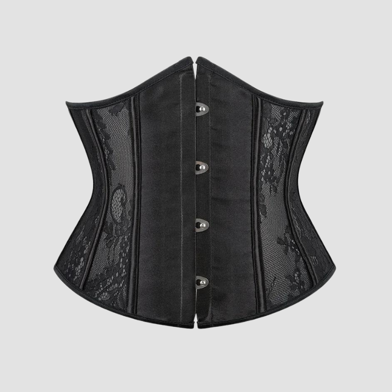 Corset Femme Vert Underbust En Cuir