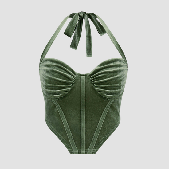 corset pour femme de couleur vert
