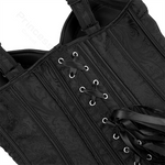 lacets d'attache d'un corset de couleur noire pour femme