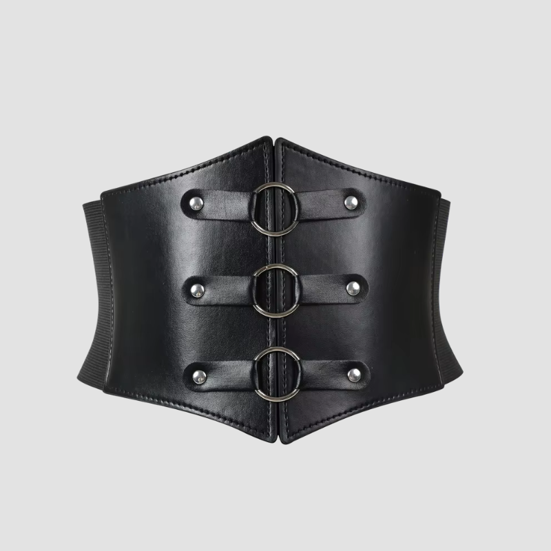 corset underbust belt de couleur noire