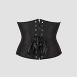  underbust corset noir à lacets