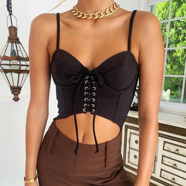 Bustier corsage couleur noire | Maison du Corset