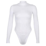 corset bustier body blanc