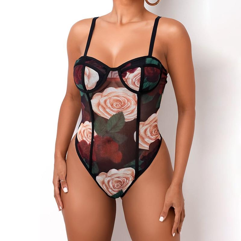 corset bustier badysuit à bretelle