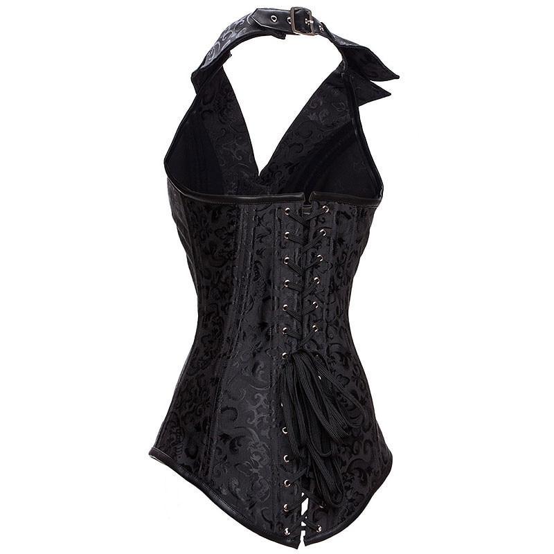 Corset bustier Steampunk noire | Maison du Corset
