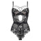 corset noir en dentelle