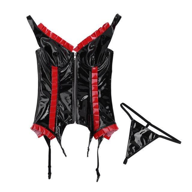 un Corset femme et des porte-jarretelles | Maison du Corset