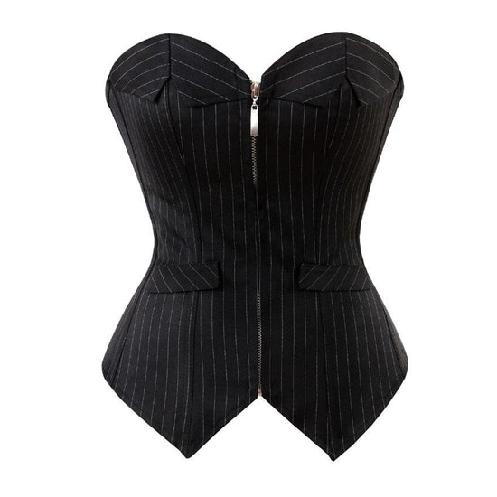 un corset grande taille de couleur noir | Maison du Corset