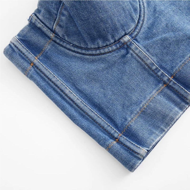 Corset en jean | Maison du Corset