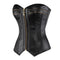 un corset en cuir synthétique