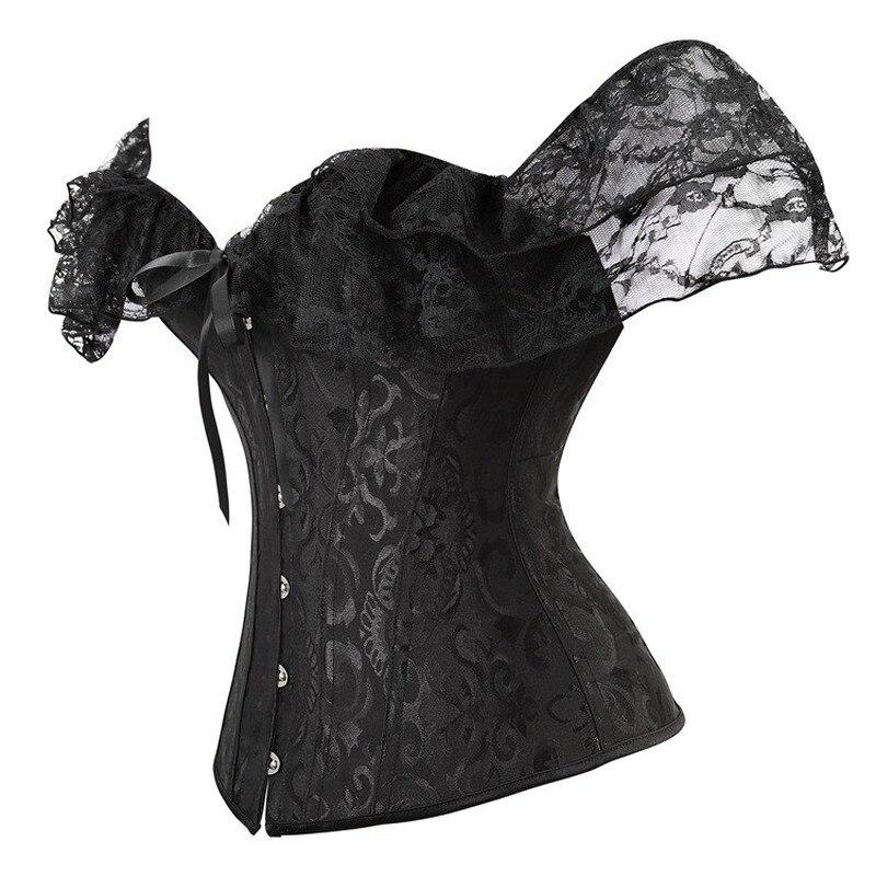 un corset vintage de couleur noirâtre 
