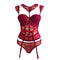 un corset original pour femme avec des porte-jarretelles sexy
