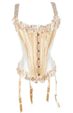 un corset porte-jarretelles beige tendance | Maison du Corset