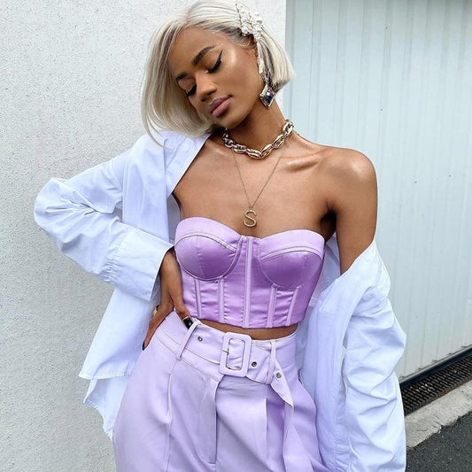 Corset violet | Maison du Corset