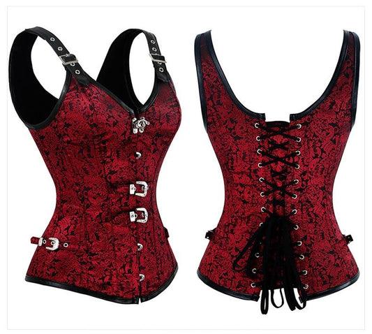 Modern corset top rouge | Maison du Corset