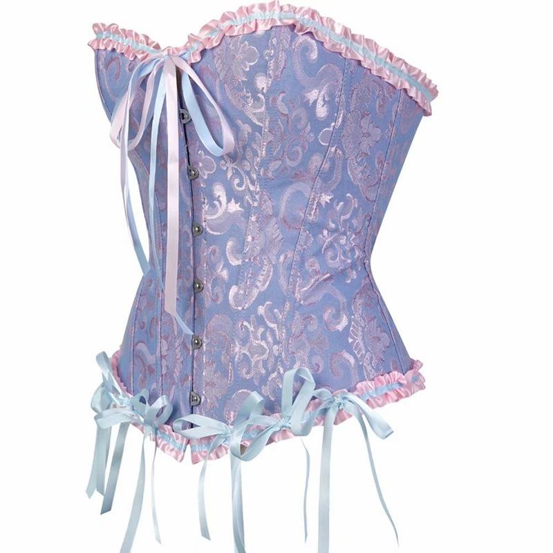 un corset de la renaissance avec des couleur modernes 