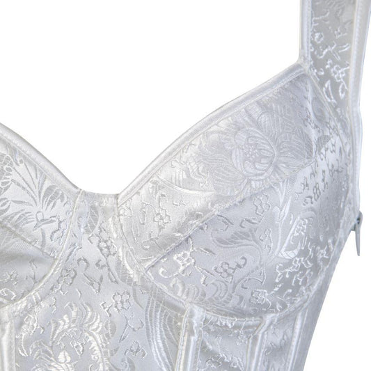 la dentelle d'un corset de couleur blanc pour femme 