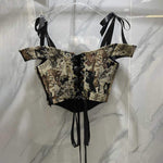 les lacet du dos d'un Corset de haute couture | Maison du Corset