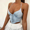 Corset bustier bleu | Maison du Corset