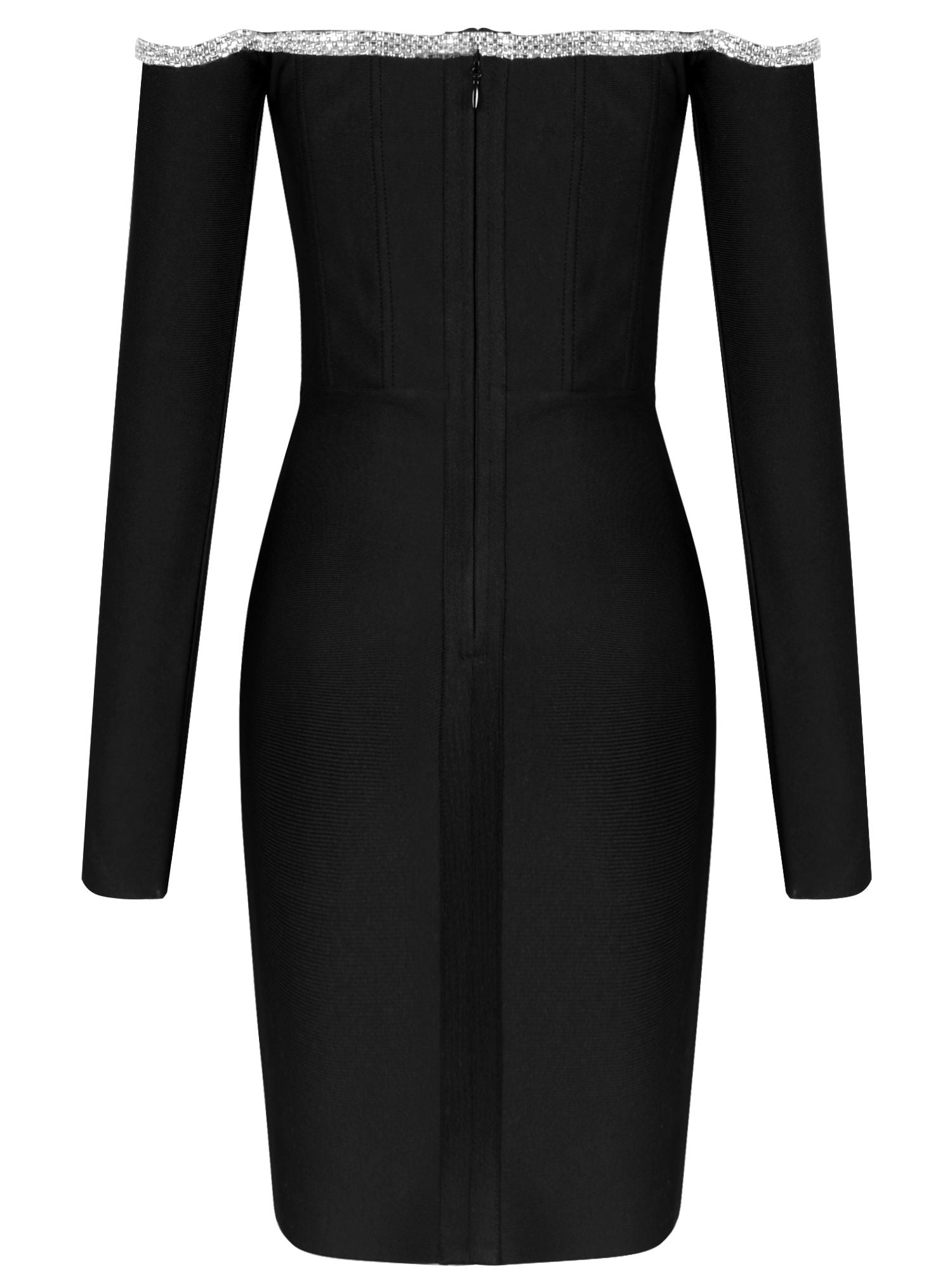 fermeture éclaire robe cocktail noire