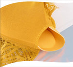 rembourrage corset bustier jaune