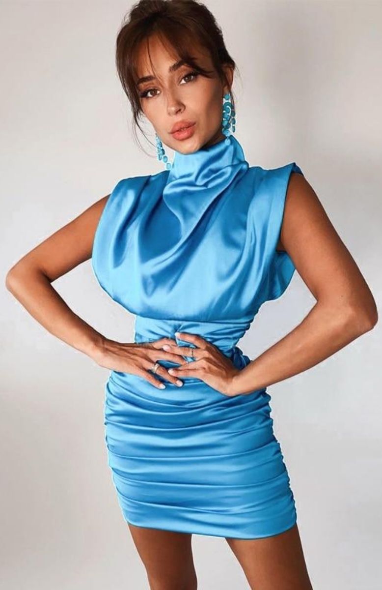 Robe corset bleu Maison du Corset